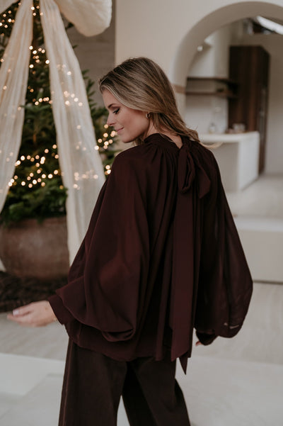 Crove blouse I Brown - Wild Souls by JV® - Blouses