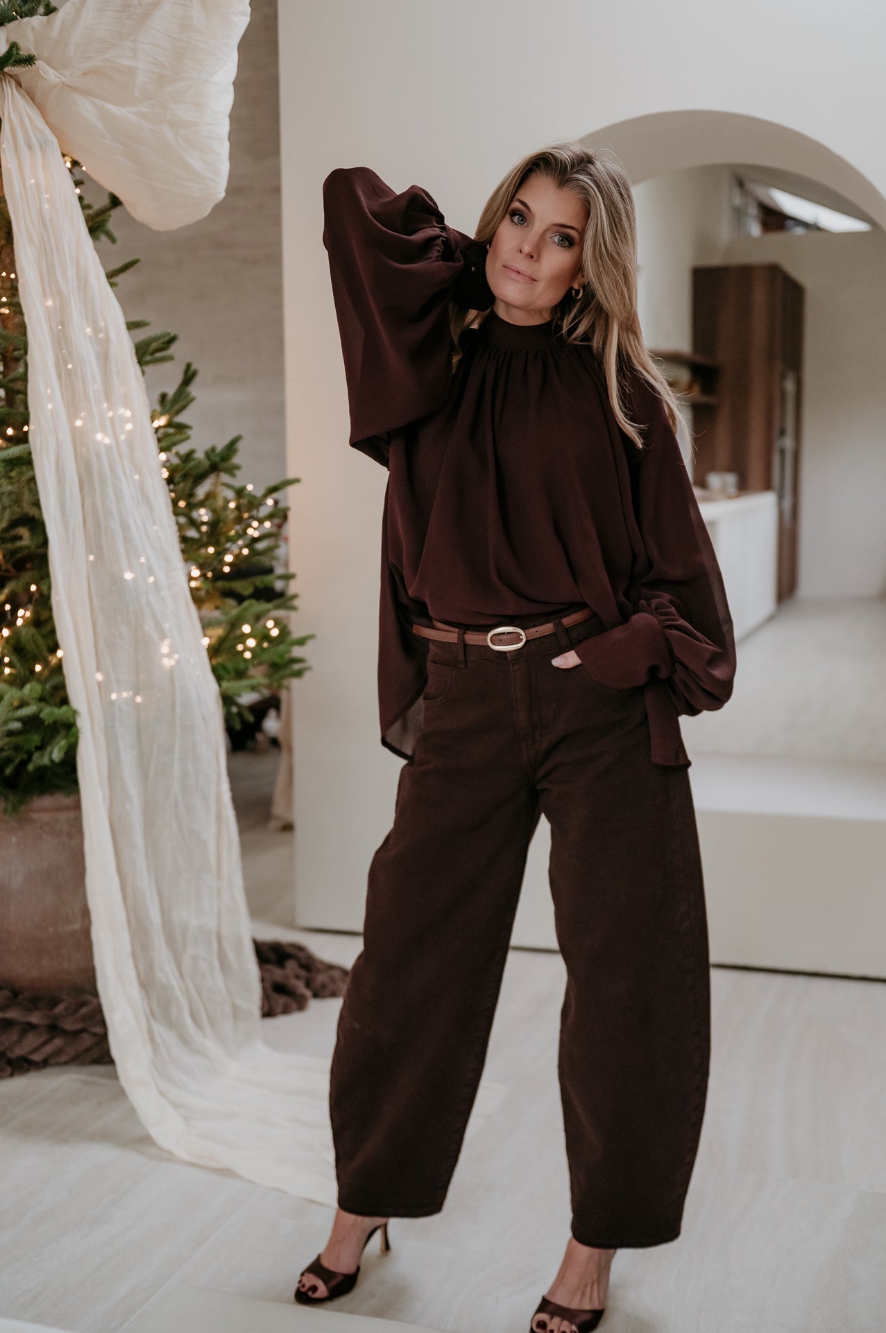 Crove blouse I Brown - Wild Souls by JV® - Blouses