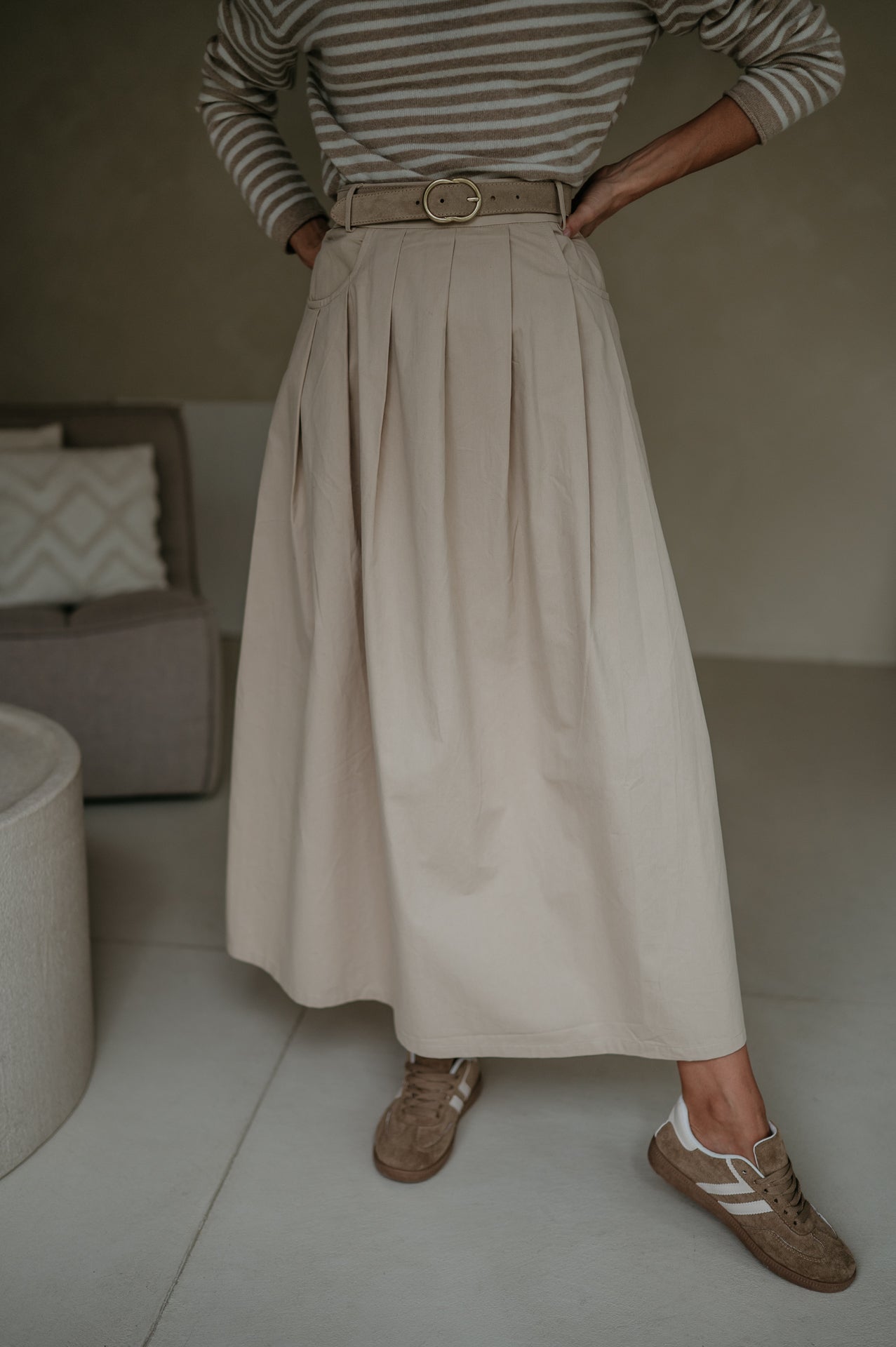 Cugina skirt I Beige - Wild Souls by JV® - Skirts
