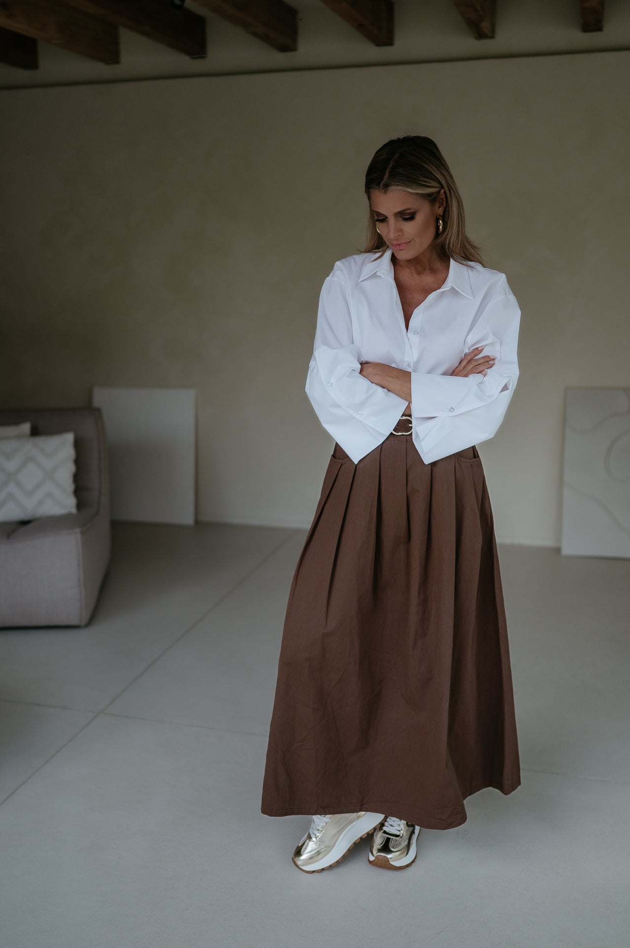 Cugina skirt I Coffee - Wild Souls by JV® - Skirts