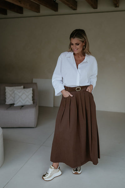 Cugina skirt I Coffee - Wild Souls by JV® - Skirts