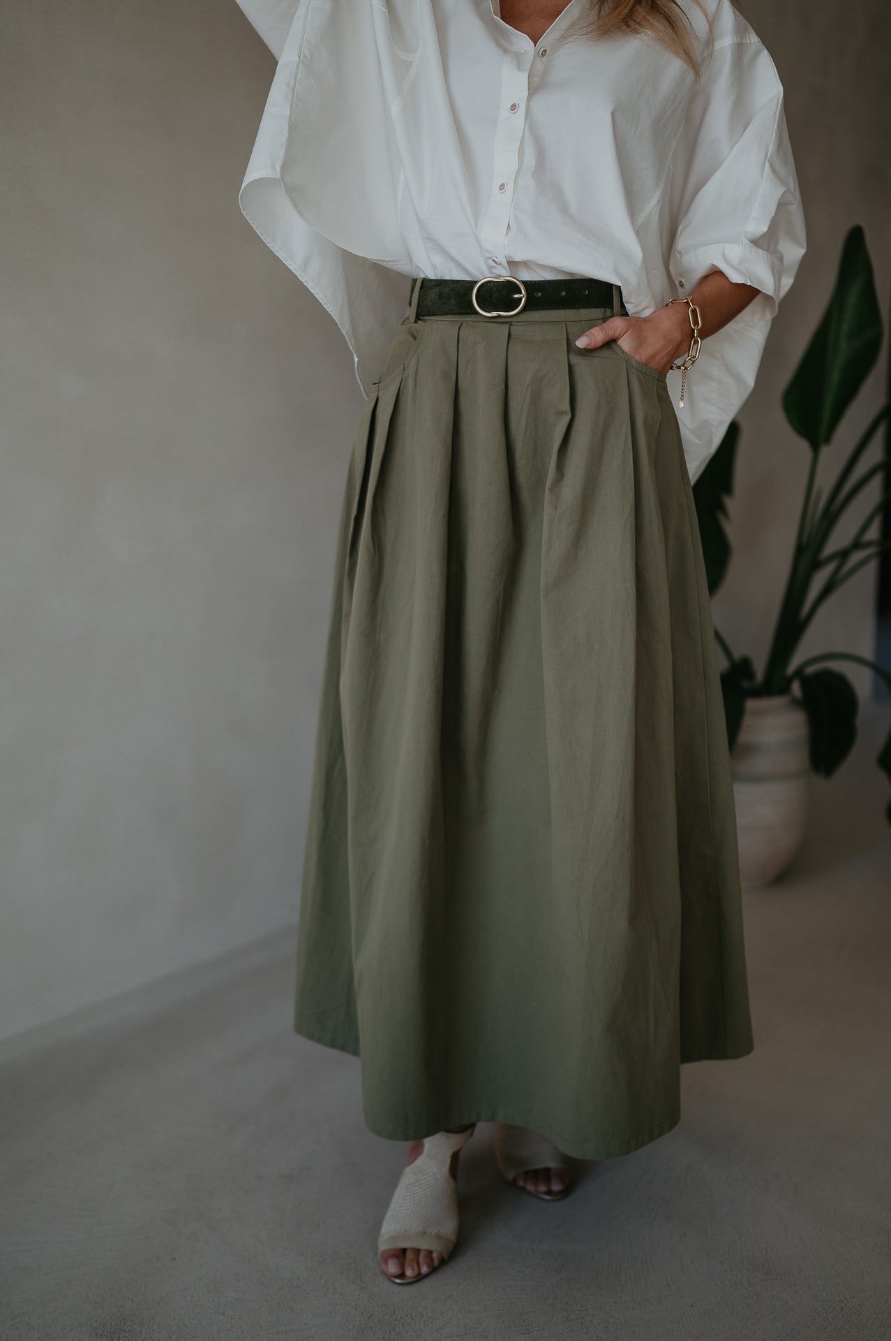 Cugina skirt I Khaki - Wild Souls by JV® - Skirts
