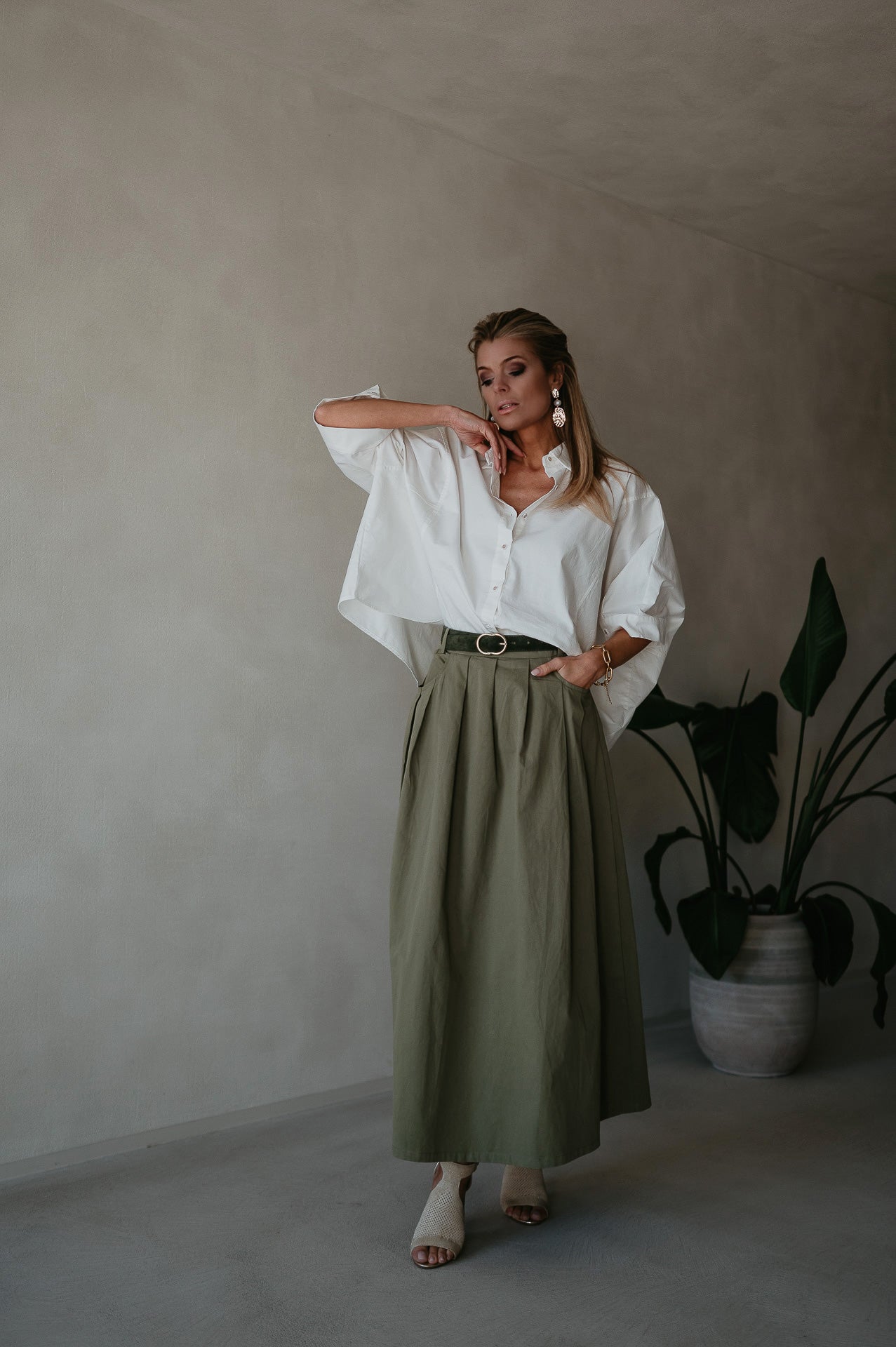Cugina skirt I Khaki - Wild Souls by JV® - Skirts