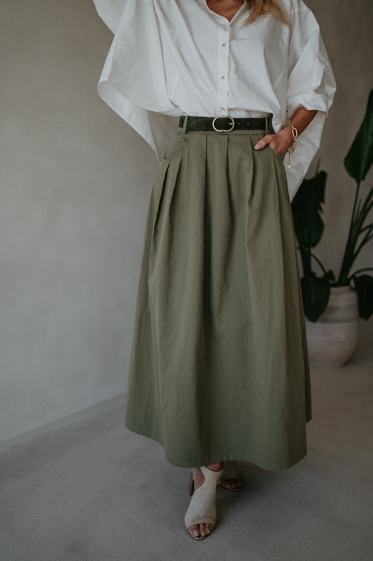 Cugina skirt I Khaki - Wild Souls by JV® - Skirts