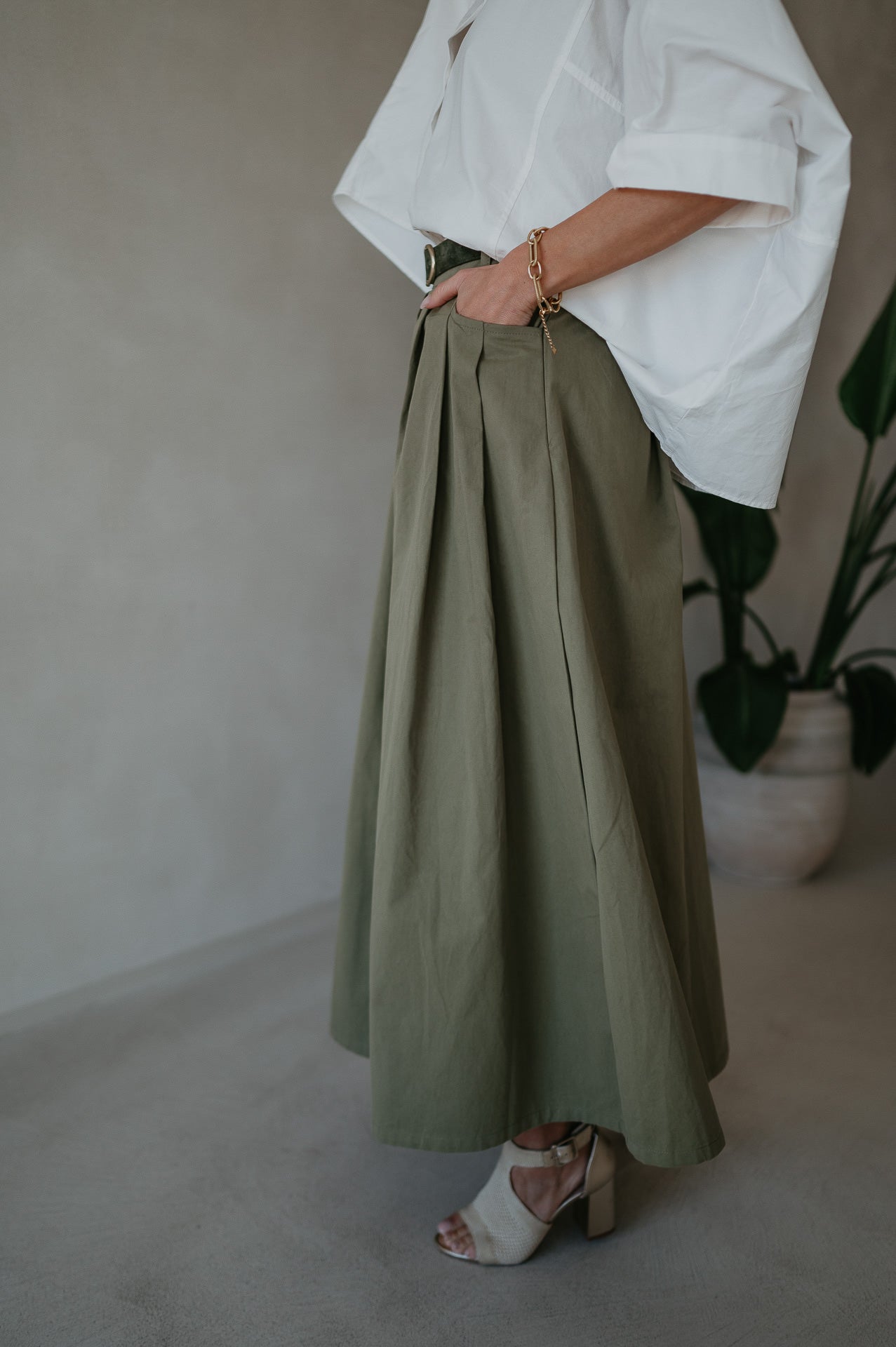 Cugina skirt I Khaki - Wild Souls by JV® - Skirts