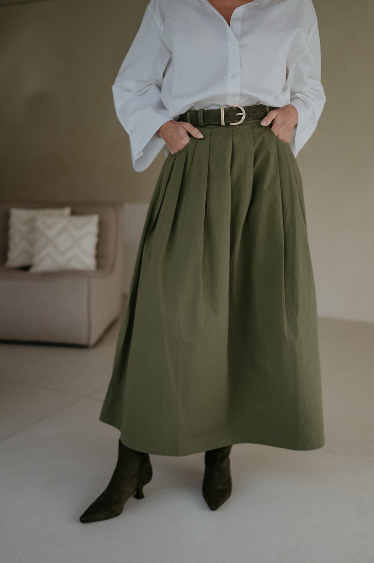Cugina skirt I Khaki - Wild Souls by JV® - Skirts