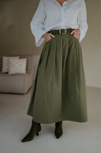 Cugina skirt I Khaki - Wild Souls by JV® - Skirts