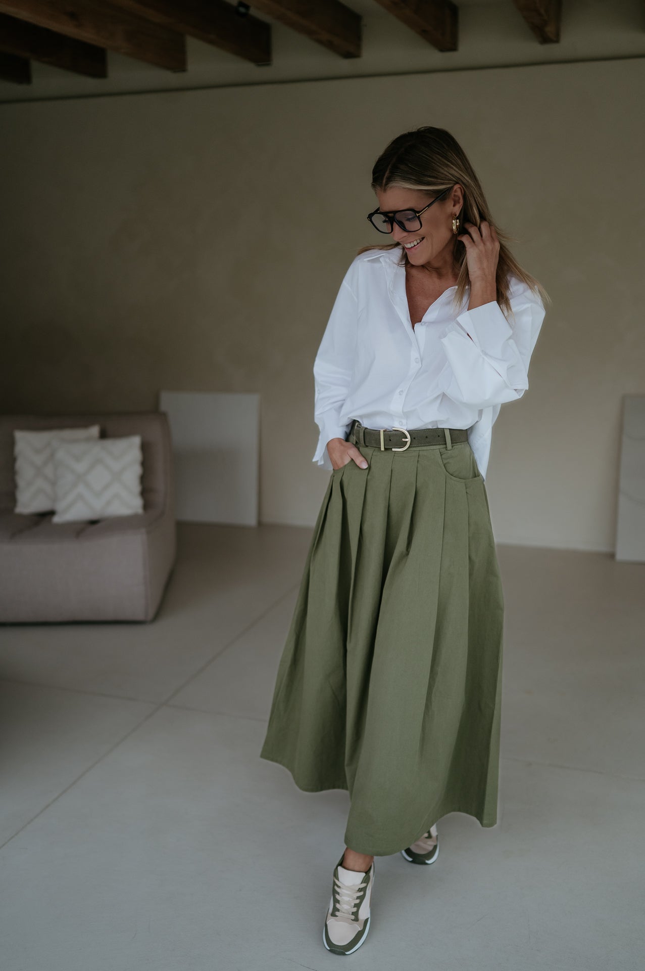 Cugina skirt I Khaki - Wild Souls by JV® - Skirts