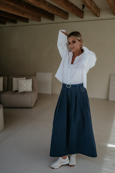 Cugina skirt I Navy Blue - Wild Souls by JV® - Skirts
