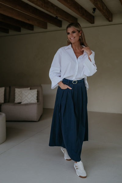 Cugina skirt I Navy Blue - Wild Souls by JV® - Skirts
