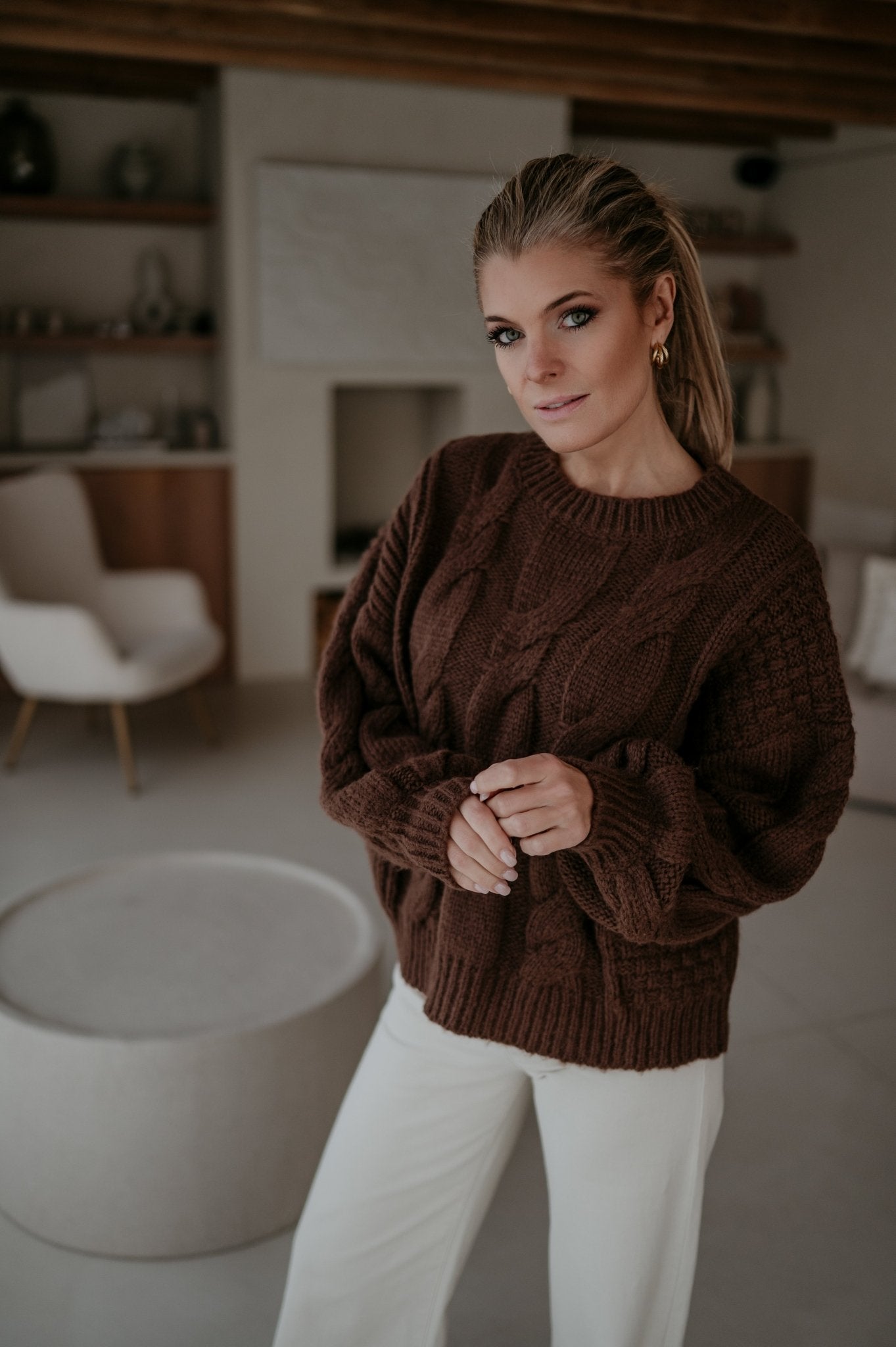 Cullare knit I Chocolate Brown - Wild Souls by JV® - Knits
