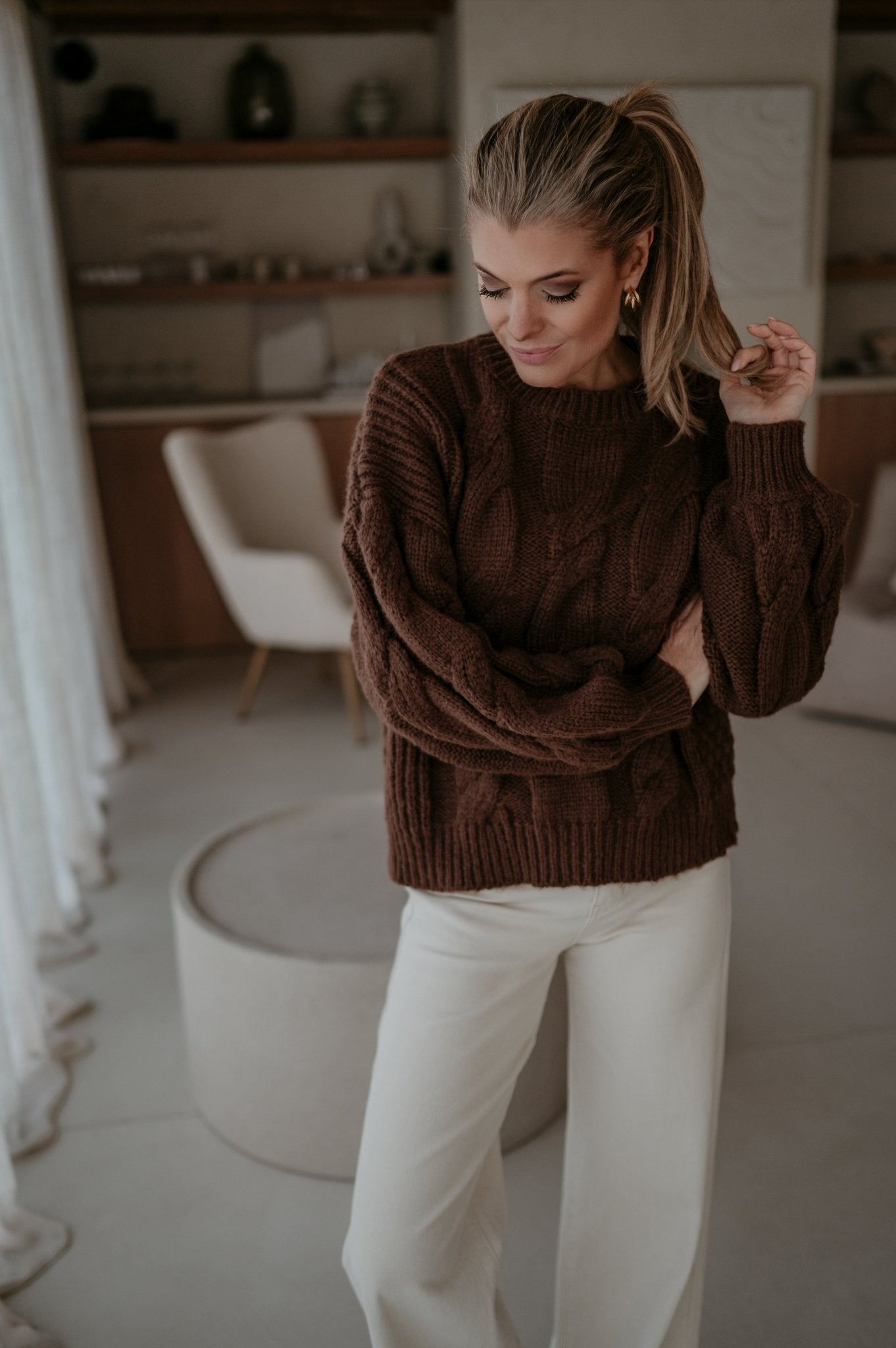 Cullare knit I Chocolate Brown - Wild Souls by JV® - Knits