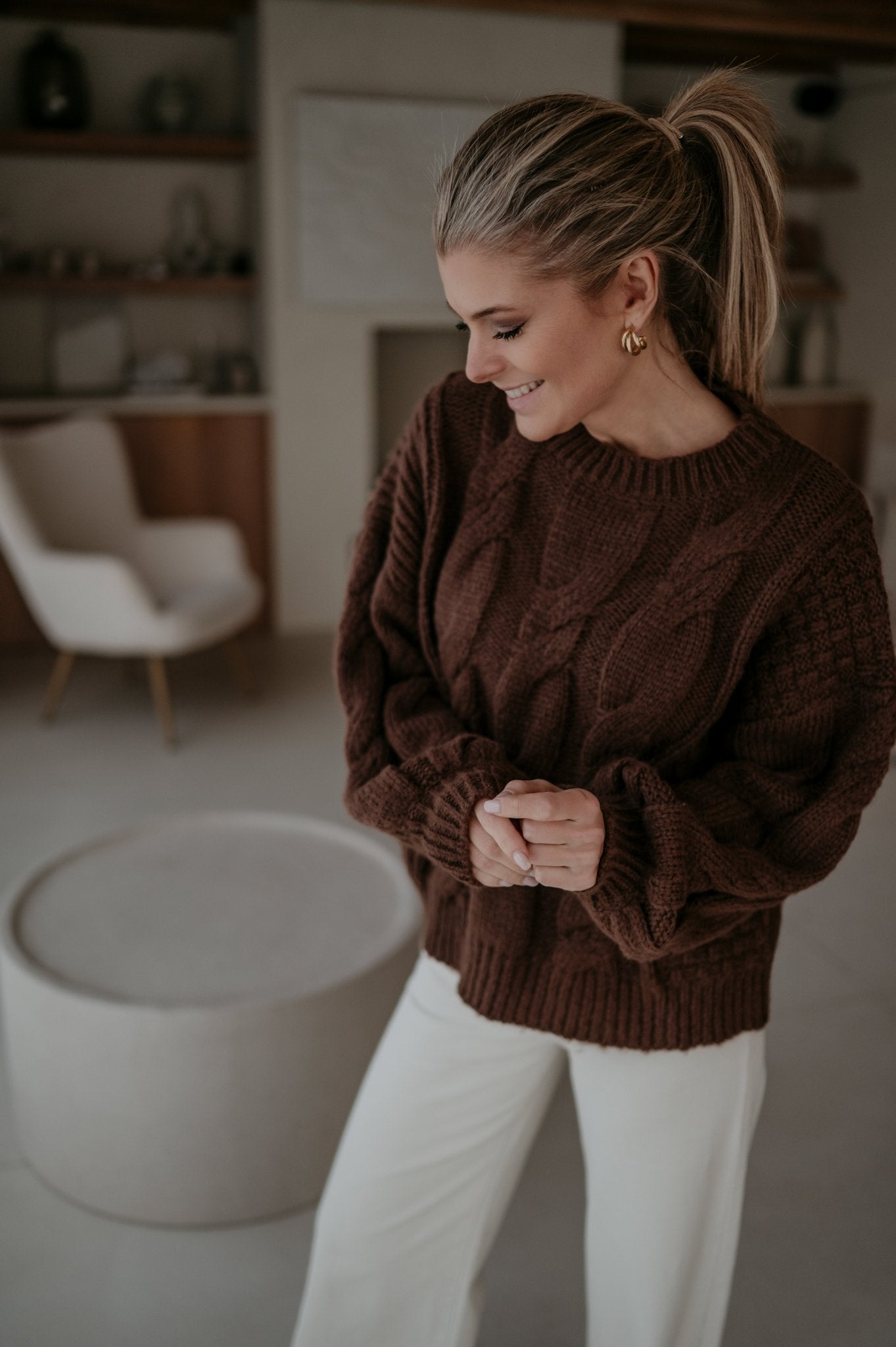 Cullare knit I Chocolate Brown - Wild Souls by JV® - Knits