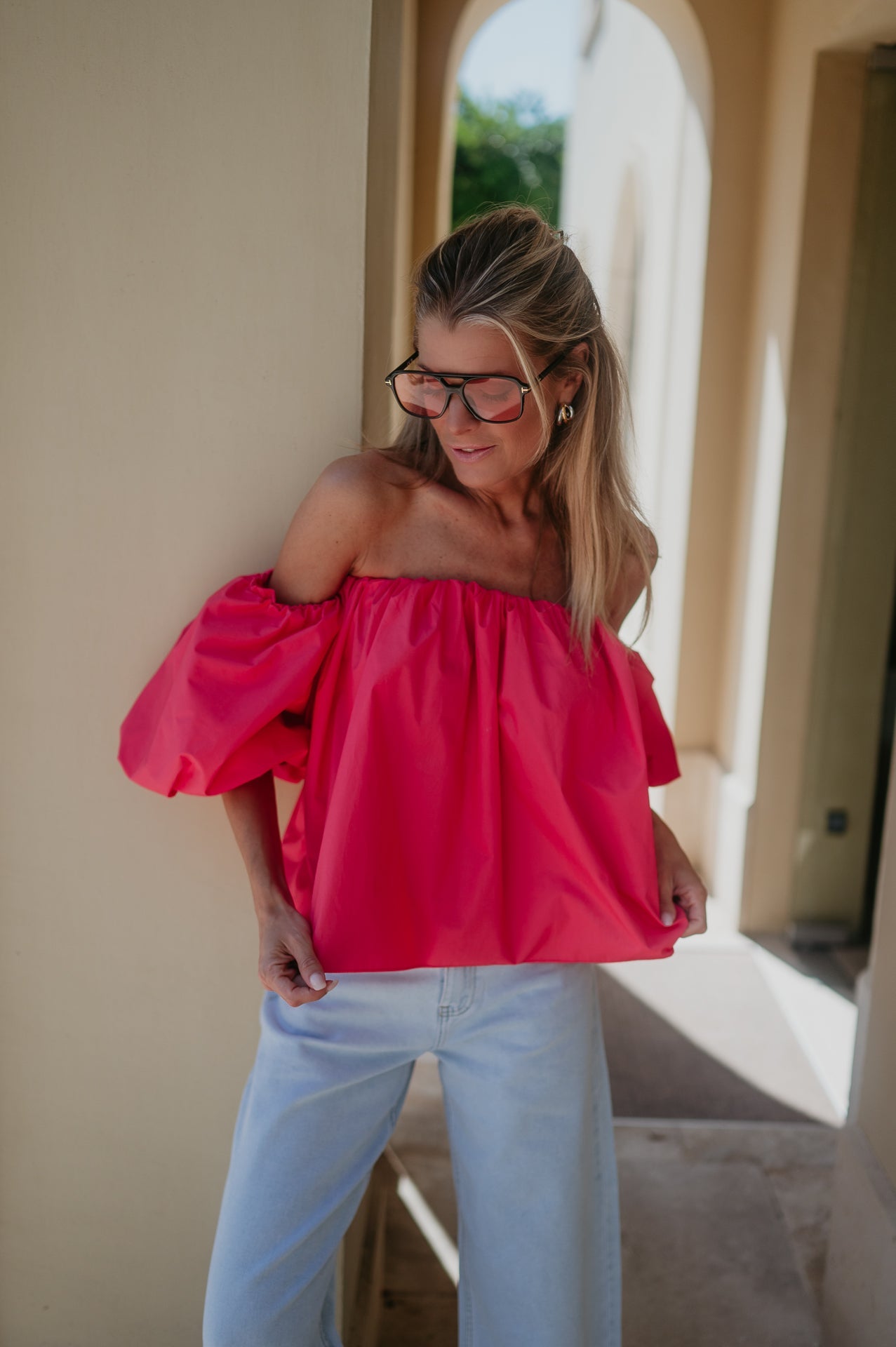 Dedalo blouse I Coral - Wild Souls by JV® - Blouses
