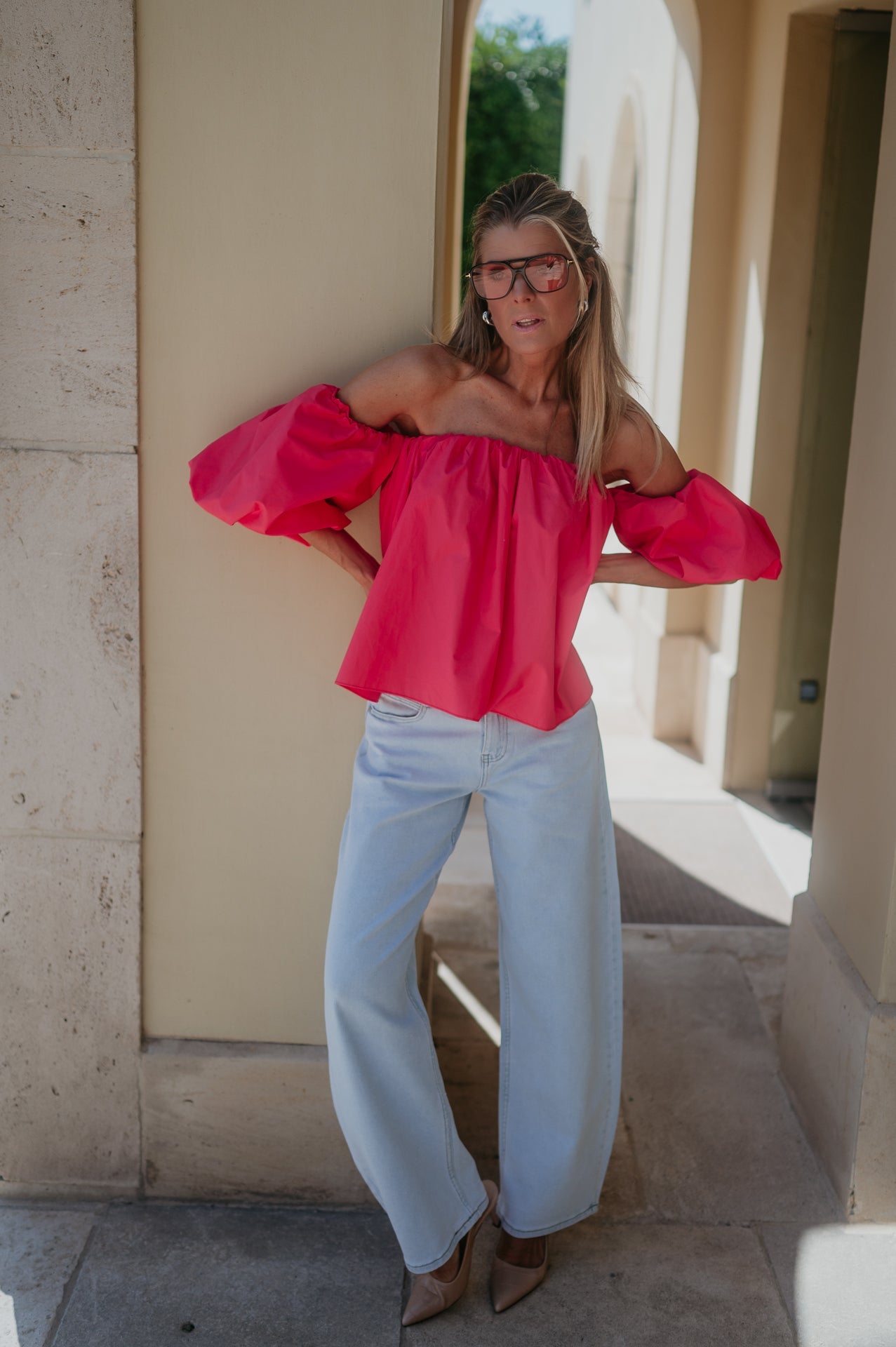 Dedalo blouse I Coral - Wild Souls by JV® - Blouses