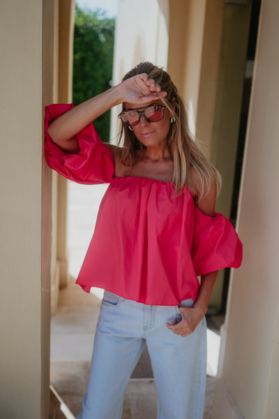 Dedalo blouse I Coral - Wild Souls by JV® - Blouses