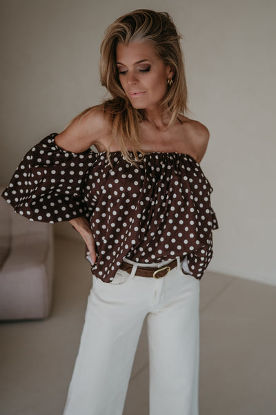 Dedalo top I Chocolate Brown - Wild Souls by JV® - Tops