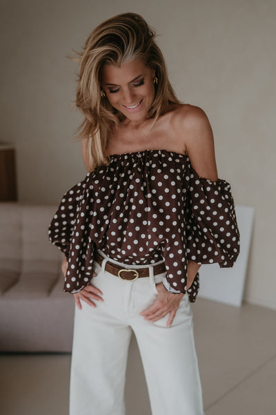 Dedalo top I Chocolate Brown - Wild Souls by JV® - Tops