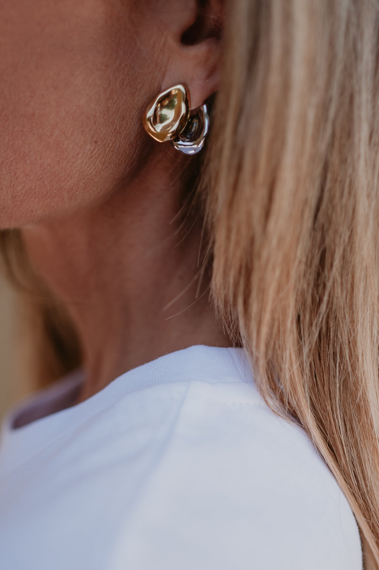 Denso earrings I Gold & Silver - Wild Souls by JV® - Earrings