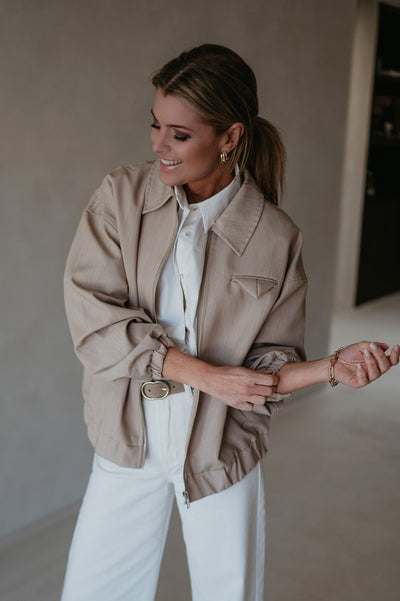 Dettagli jacket I Beige - Wild Souls by JV® - Jackets