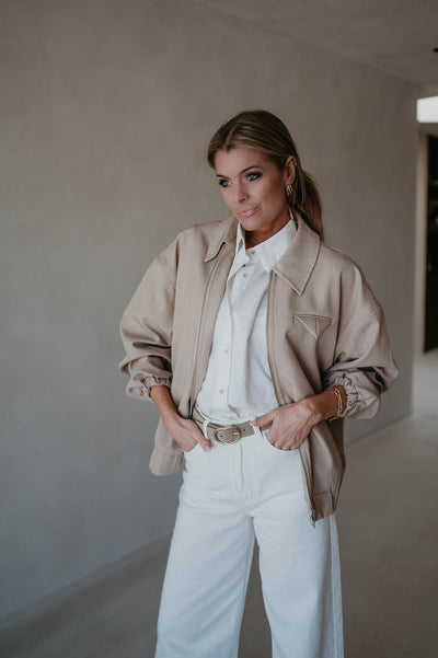 Dettagli jacket I Beige - Wild Souls by JV® - Jackets