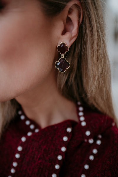 Didane earrings I Burgundy - Wild Souls by JV® - Earrings