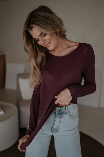 Dide top I Bordeaux - Wild Souls by JV® - 