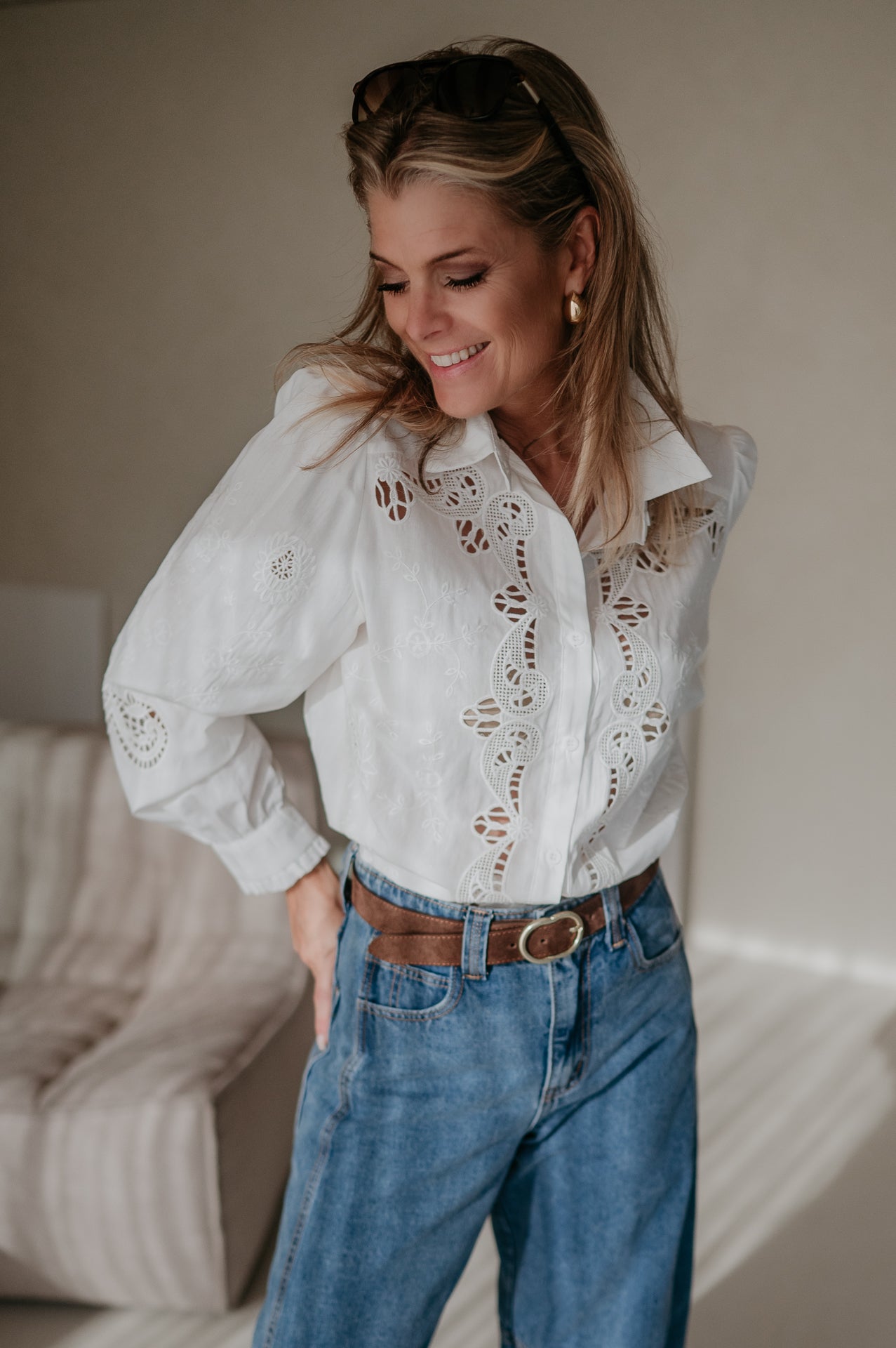 Difetto shirt I White - Wild Souls by JV® - Blouses