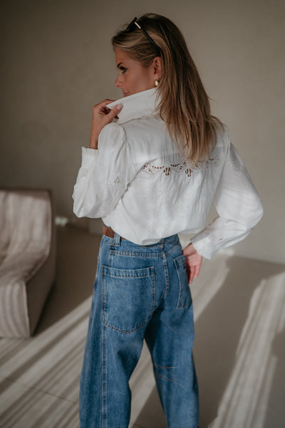 Difetto shirt I White - Wild Souls by JV® - Blouses