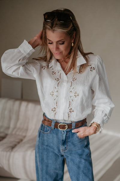 Difetto shirt I White - Wild Souls by JV® - Blouses