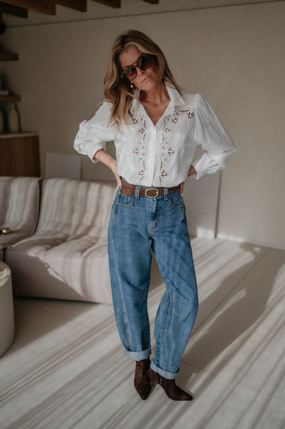 Difetto shirt I White - Wild Souls by JV® - Blouses