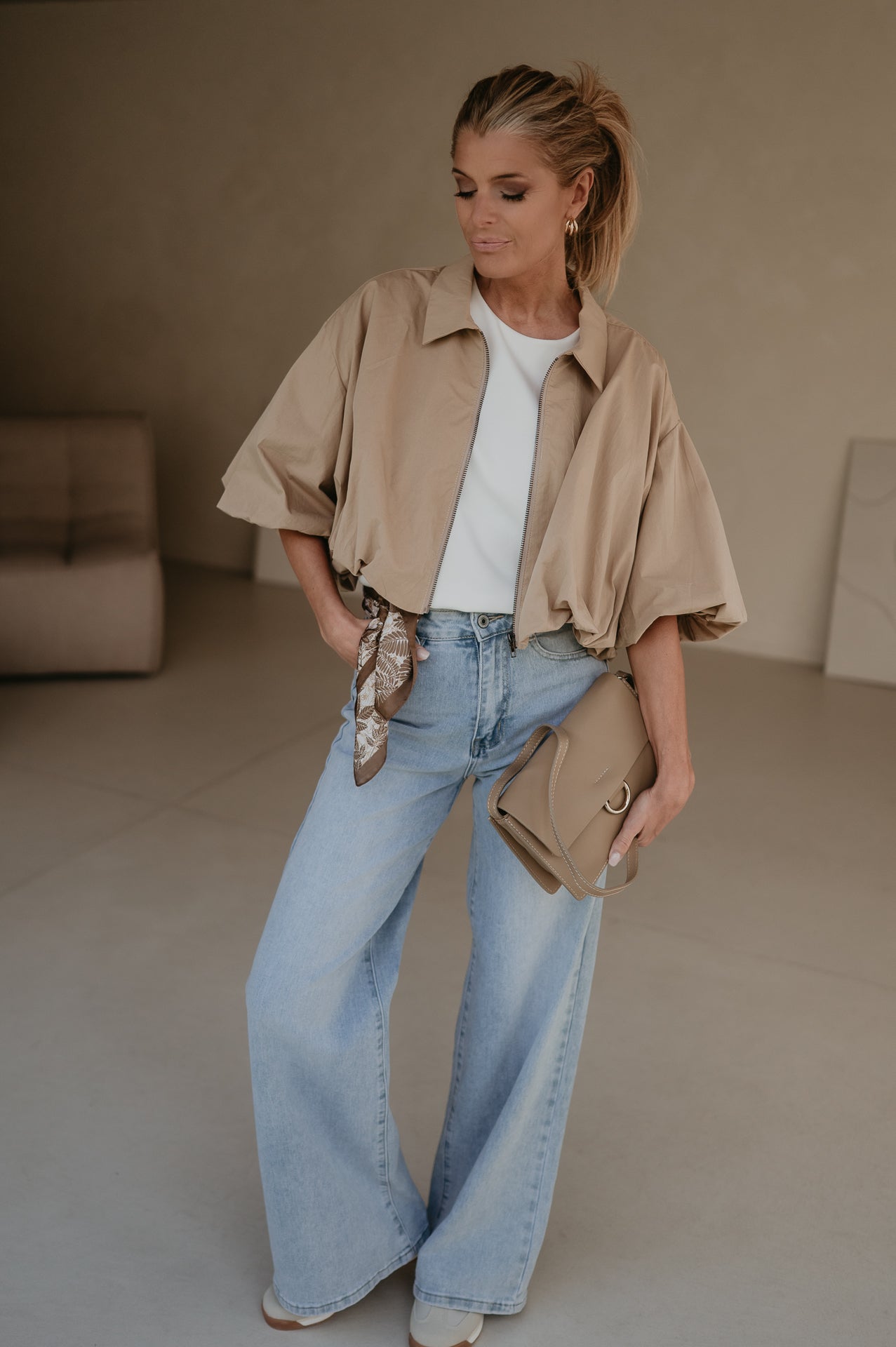 Diletto jacket I Beige - Wild Souls by JV® - Blouses