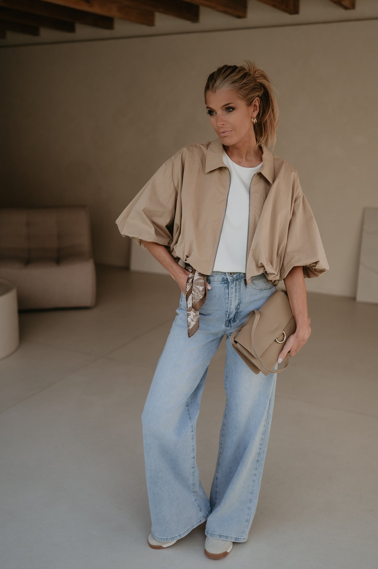 Diletto jacket I Beige - Wild Souls by JV® - Blouses