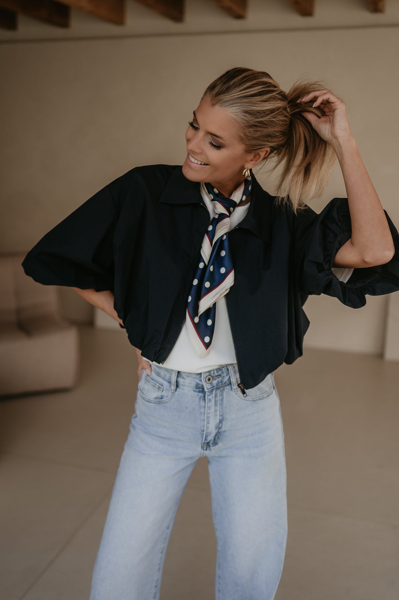 Diletto jacket I Blue - Wild Souls by JV® - Blouses