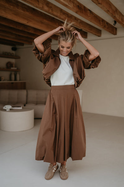 Diletto jacket I Chocolate Brown - Wild Souls by JV® - Blouses