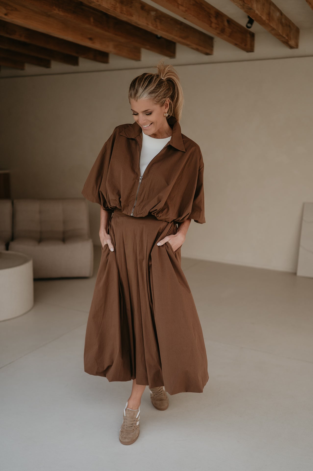Diletto jacket I Chocolate Brown - Wild Souls by JV® - Blouses