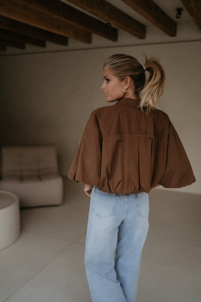 Diletto jacket I Chocolate Brown - Wild Souls by JV® - Blouses