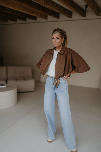 Diletto jacket I Chocolate Brown - Wild Souls by JV® - Blouses
