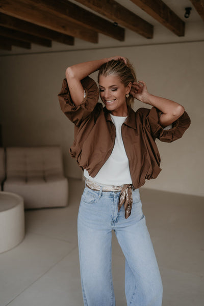 Diletto jacket I Chocolate Brown - Wild Souls by JV® - Blouses