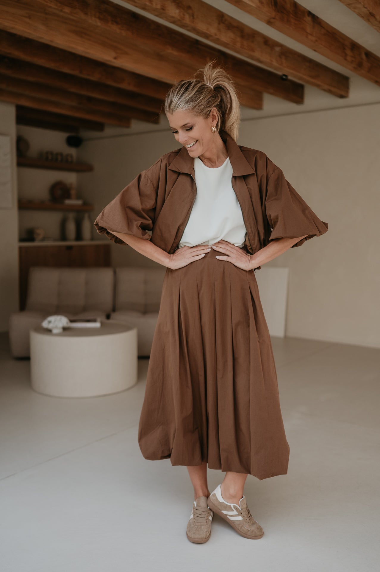 Diletto jacket I Chocolate Brown - Wild Souls by JV® - Blouses