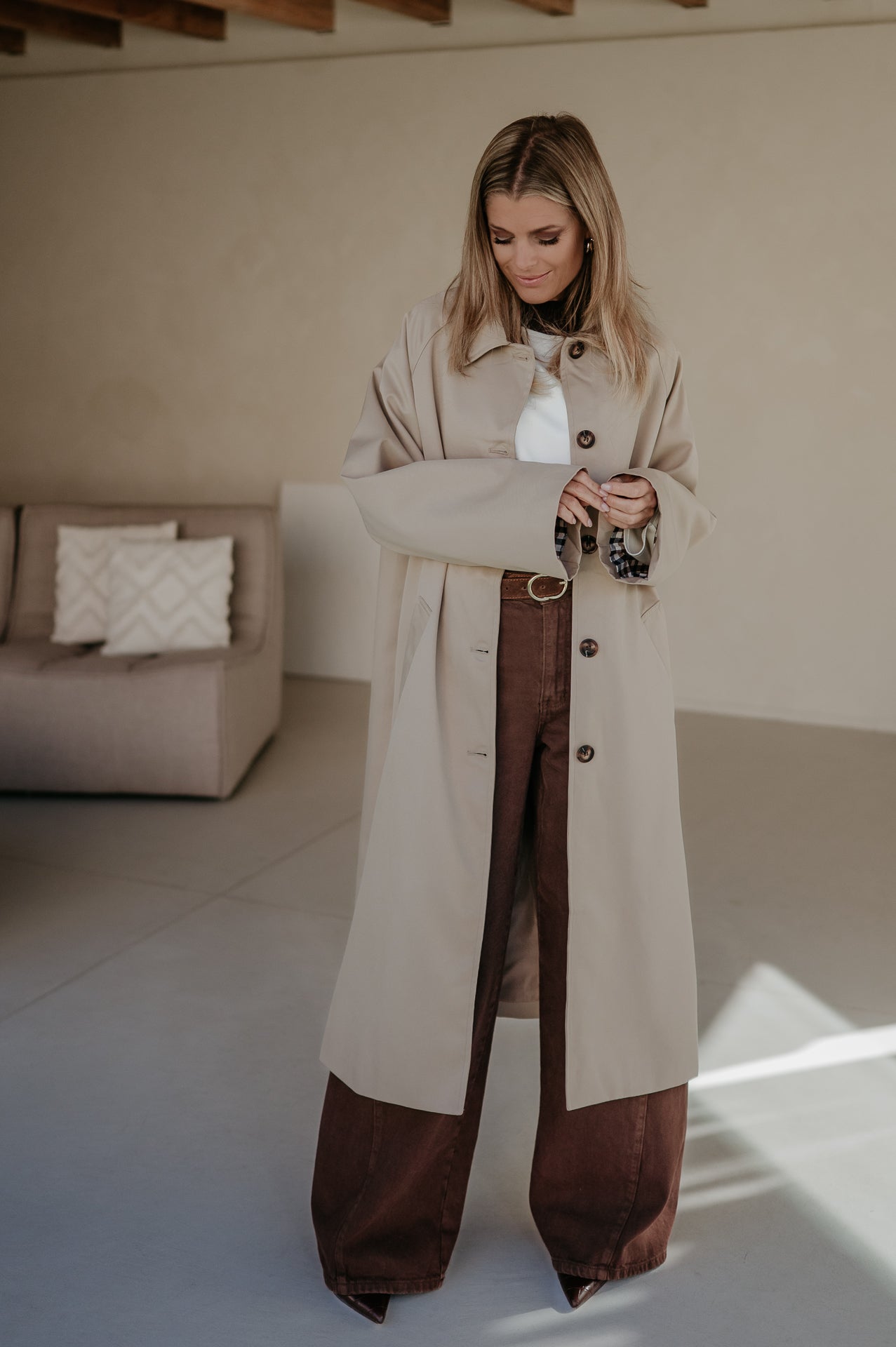 Diluvio coat I Beige - Wild Souls by JV® - Coats