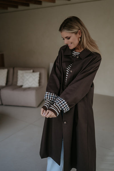 Diluvio coat I Chocolate Brown - Wild Souls by JV® - Coats