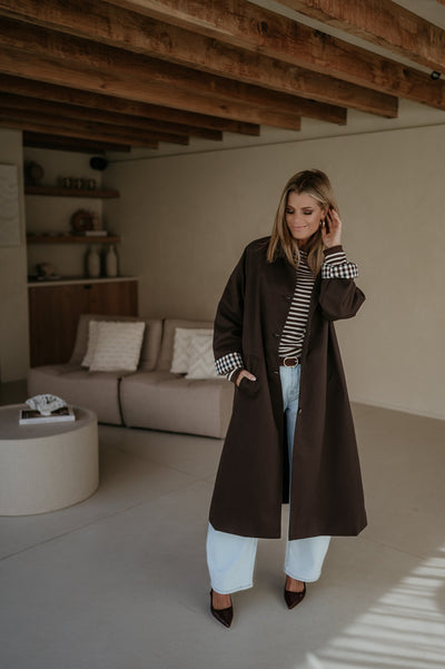 Diluvio coat I Chocolate Brown - Wild Souls by JV® - Coats