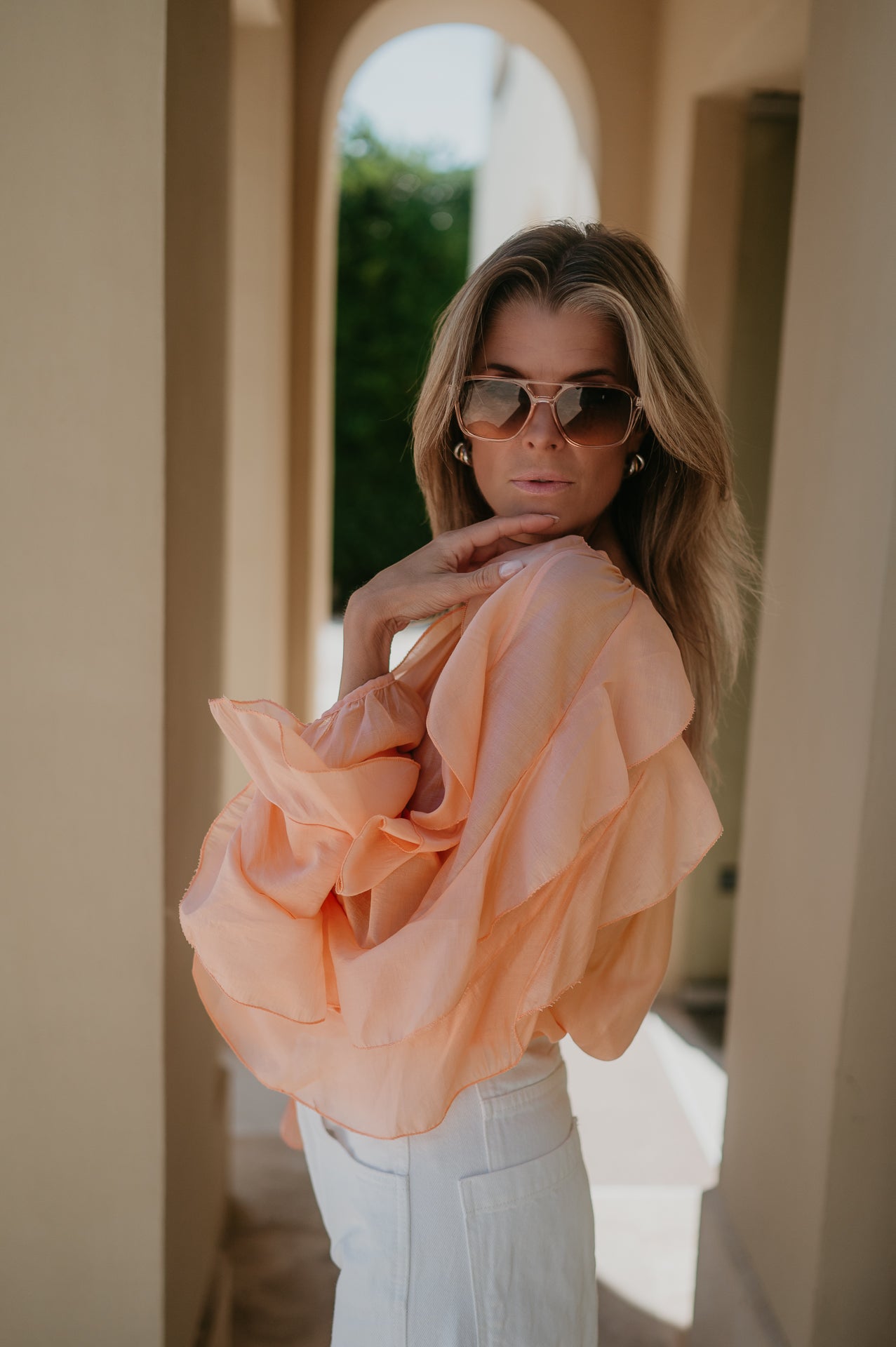 Discesa blouse I Peach - Wild Souls by JV® - Blouses