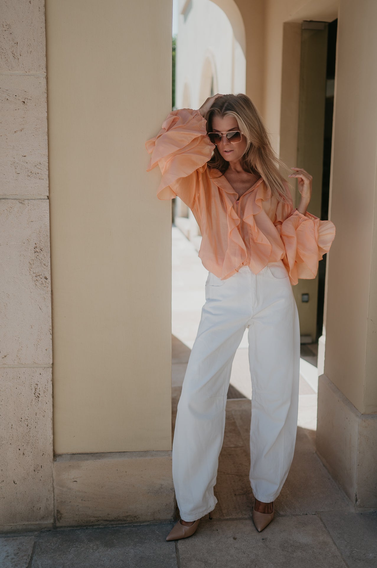 Discesa blouse I Peach - Wild Souls by JV® - Blouses