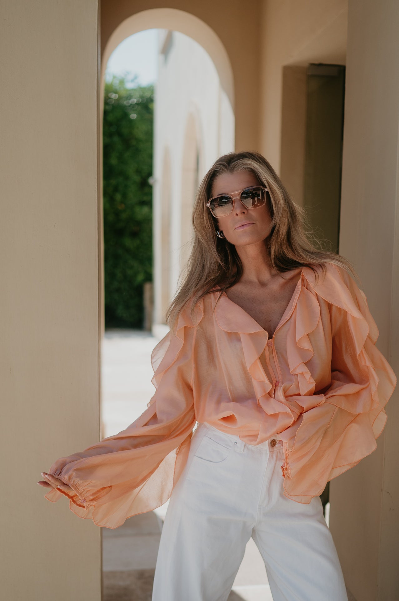 Discesa blouse I Peach - Wild Souls by JV® - Blouses