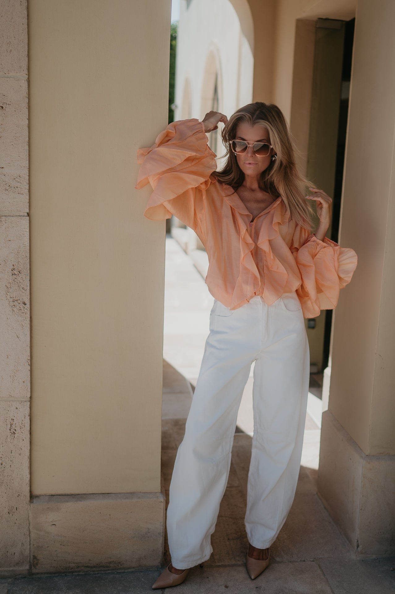 Discesa blouse I Peach - Wild Souls by JV® - Blouses