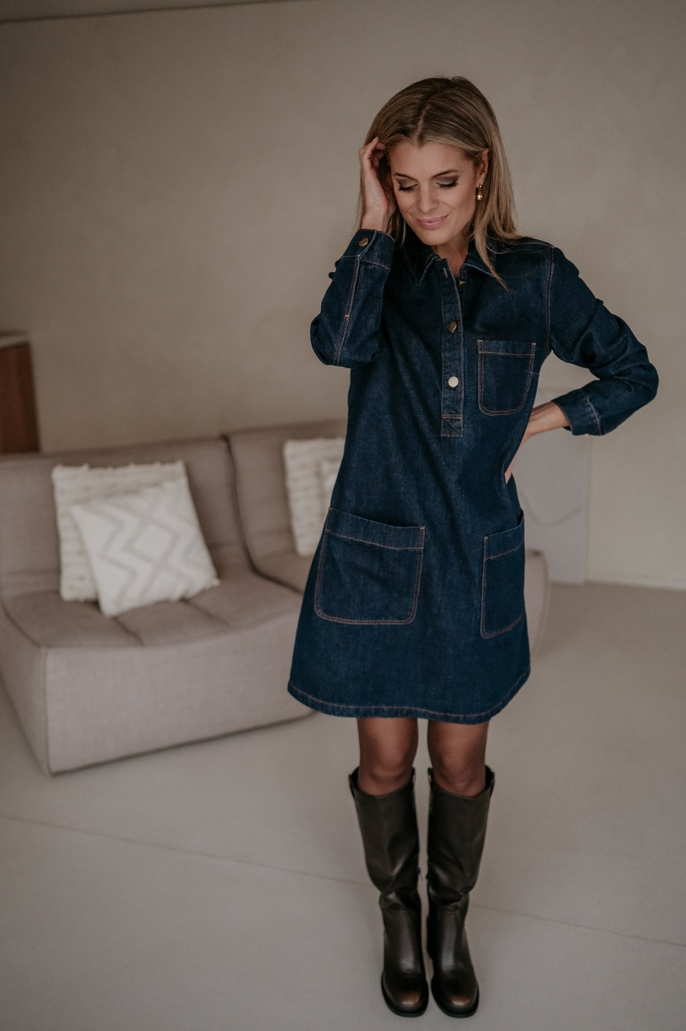 Disperato dress I Dark Blue - Wild Souls by JV® - Dresses