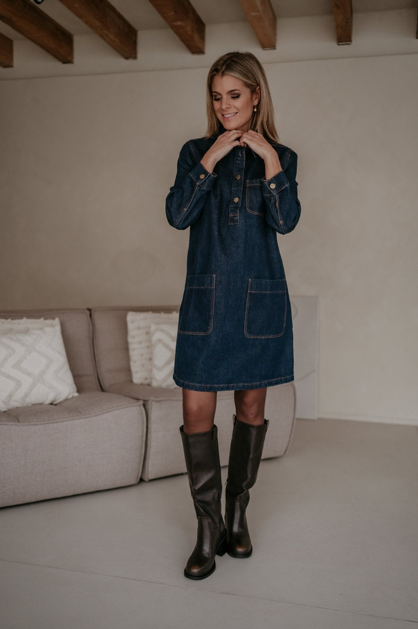 Disperato dress I Dark Blue - Wild Souls by JV® - Dresses