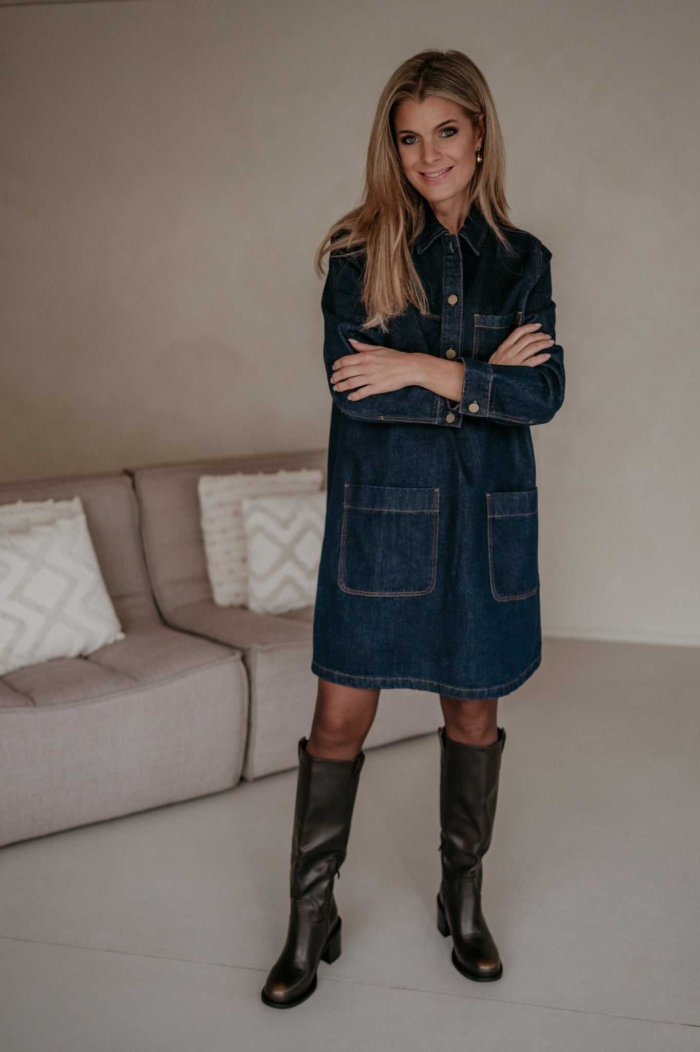 Disperato dress I Dark Blue - Wild Souls by JV® - Dresses